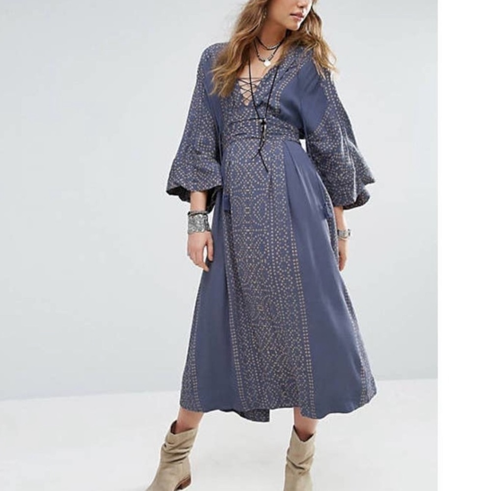 Free People Modern Kimono Maxi Dress